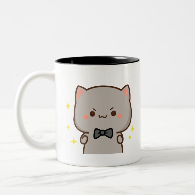 Mochj Cat - MS2 Zweifarbige Tasse (Links)