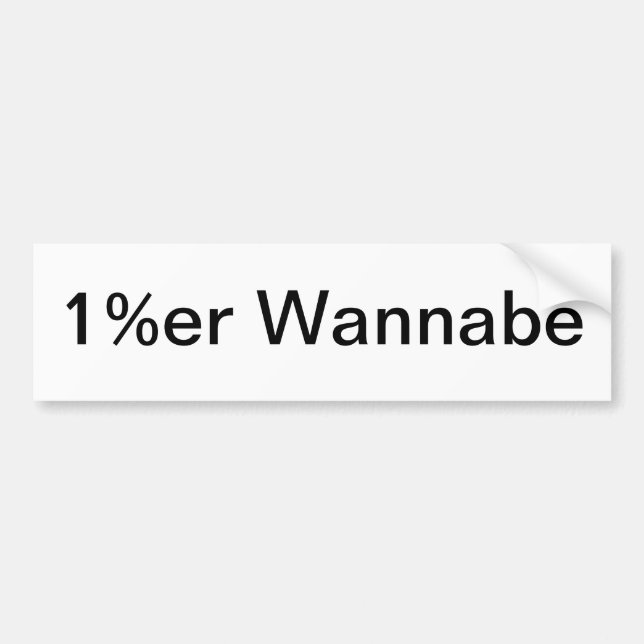 Möchtegern 1%er autoaufkleber (Vorne)