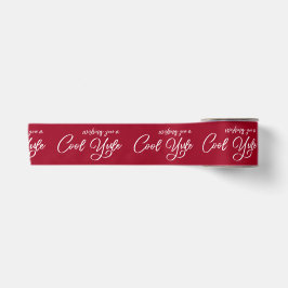 Möchten Sie ein Cooles Weihnachten White Script Bu Satinband