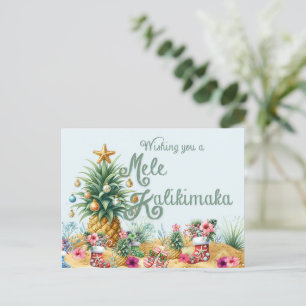 Möchten Sie eine Mele Kalikimaka-Karte Feiertagspostkarte