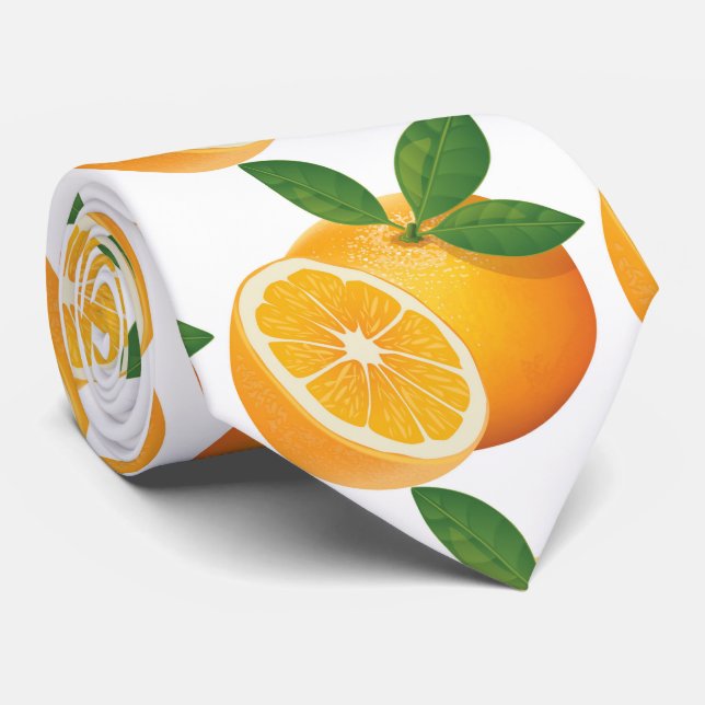 Möchten Sie einen köstlichen Orangensaft? Oreange  Krawatte (Gerollt)