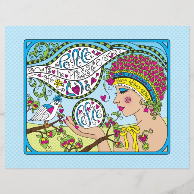 Möchten Sie Peace_Flat Paper Sheet 11" x 8,5" (Vorderseite)