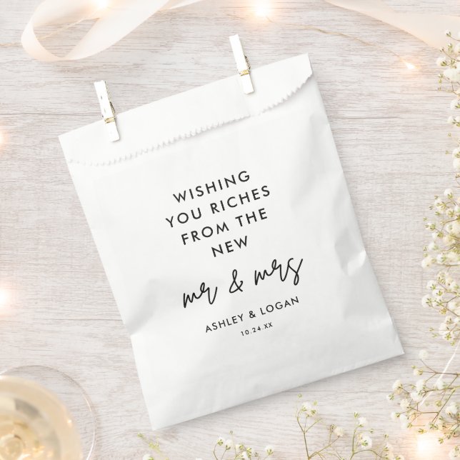 Möchten Sie Riches Wedding Ticket Fvor Bag Geschenktütchen (Ausgeschnitten)