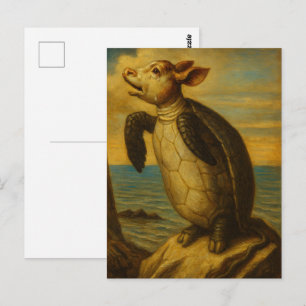 Mock Turtle Lewis Carroll Charakter Postkarte