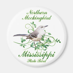 Mockingbird Mississippi Staat Bird Magnet