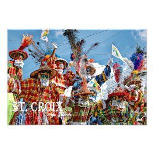 Mocko Jumbies Jungfrau Islands Flags St. Croix VI Fotodruck
