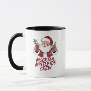 Mocktail-Mistelzweig Nüchterner Santa-Crew Tasse