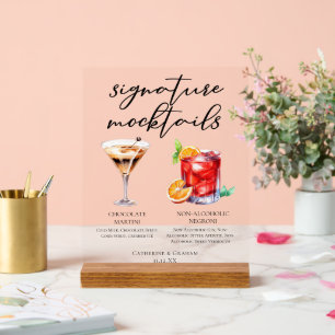 Mocktails au Martini au Chocolat et Negroni sans A
