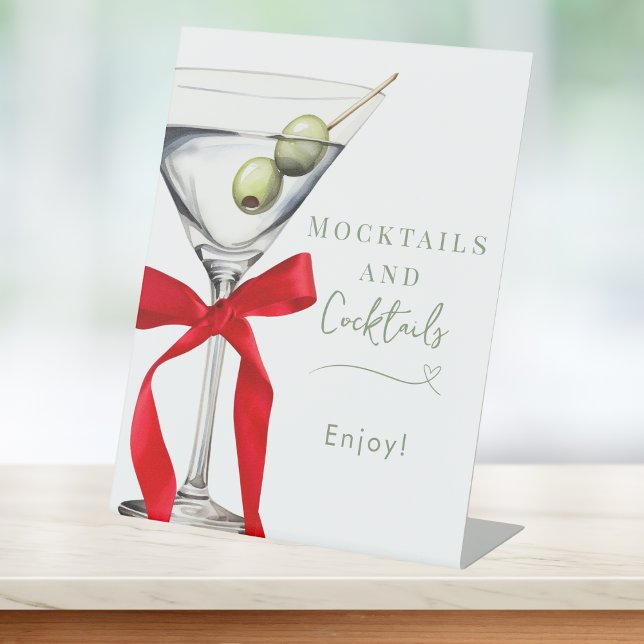 Mocktails Cocktails Dirty Martini Bridal Shower Sockelschild (Von Creator hochgeladen)