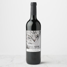 Mockup Cat's Meow Custom Wine Labels Weinetikett