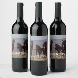 Mockup Horses Western Custom Wine Labels Weinetikett