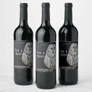 Mockup Owl Custom Wine Labels Weinetikett
