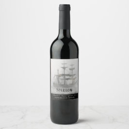 Mockup Pirate Ship Custom Wine Labels Weinetikett