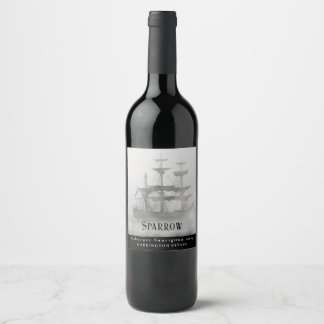 Mockup Pirate Ship Custom Wine Labels Weinetikett
