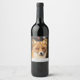 Mockup Red Fox Custom Wine Labels Weinetikett