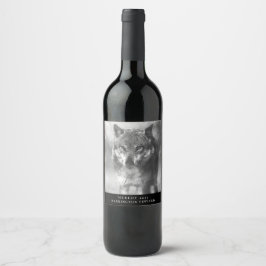 Mockup Wolf Custom Wine Labels Weinetikett