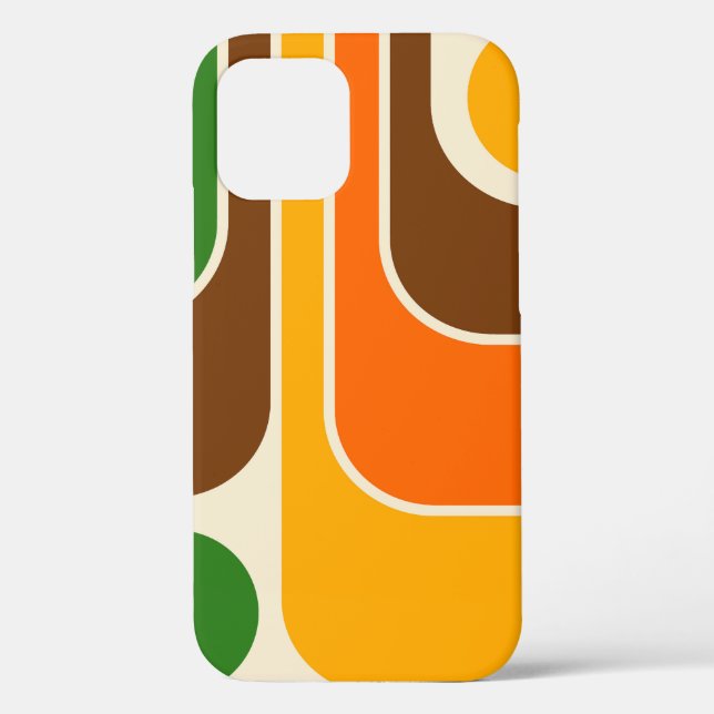 Mod 1970s Retro Style Geometric Design Case-Mate iPhone Hülle (Rückseite)