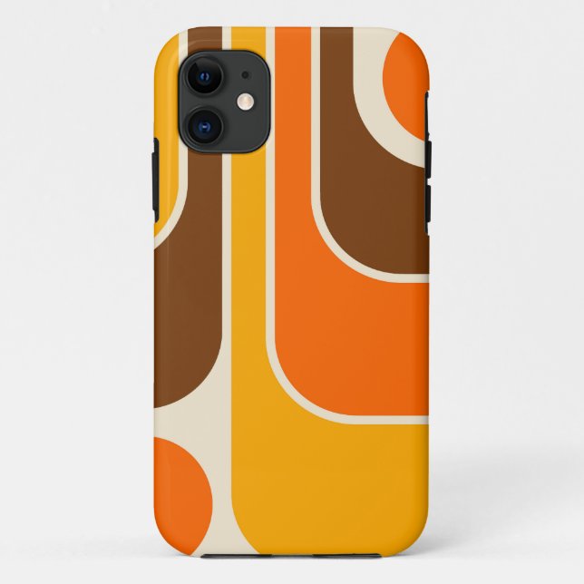 Mod 1970s Retro Style Geometric Design Case-Mate iPhone Hülle (Rückseite)