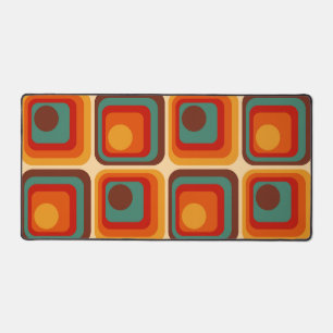 Mod 1970s Retro Style Geometric Design Schreibtischunterlage