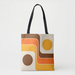 Mod 1970s Retro Style Geometric Design Tasche