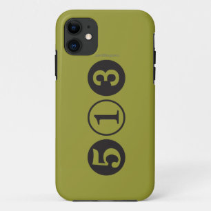 Mod 513 Ortsnetzkennzahl iPhone 5 Fall (Senf) Case-Mate iPhone Hülle