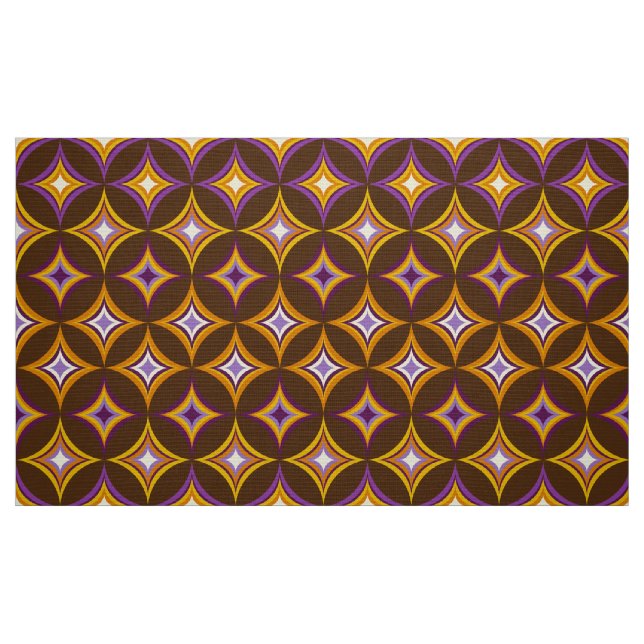 Mod-60er-70er-Retrostoff Stoff (Fat Quarter (45,7 x 55,9 cm))