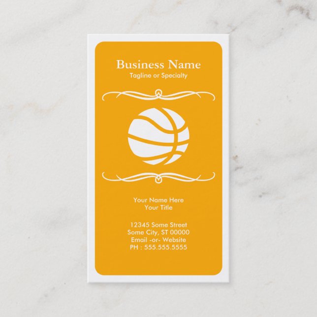 Mod Basketball Visitenkarte (Vorderseite)