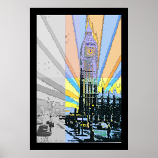 Mod Big Ben Poster