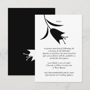 MOD BLACK TULIP WEDD BEGLEITKARTE