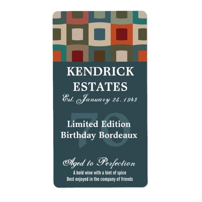 Mod Blue Birthday Wine (375 ml) (Vorne)