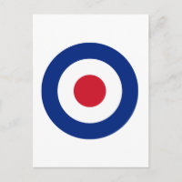 MOD Blue Red and White Post Card | MOD Geschenke