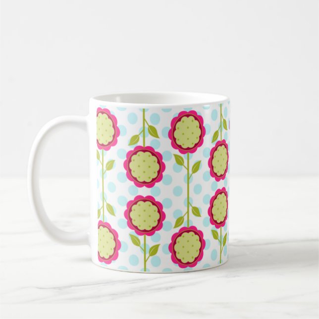 Mod blüht Cofee Tasse (Links)