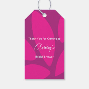Mod Blumen Blüten Botanisch Fuchsia Junggesellinne Geschenkanhänger