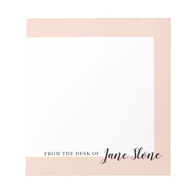 Mod Blush Border Notizblock (Vorderseite)