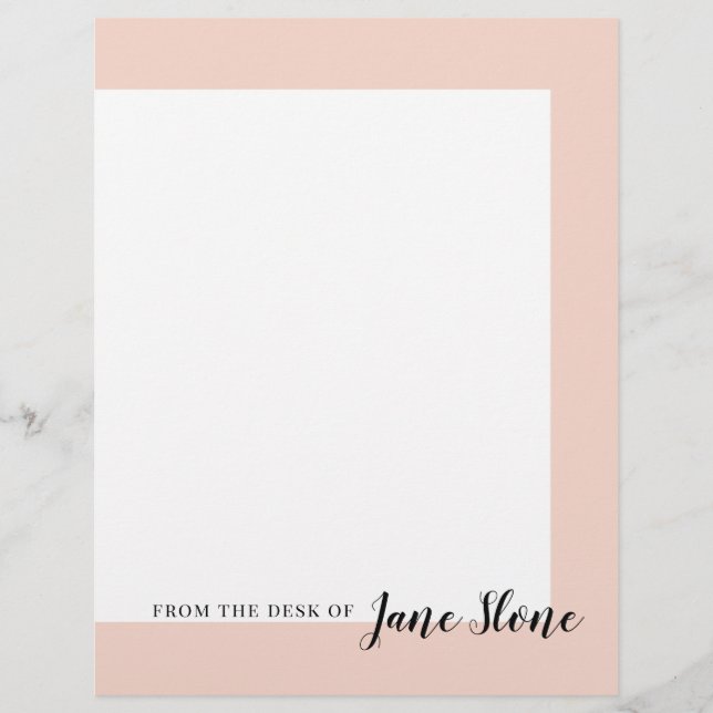 Mod Blush Rand Briefbogen (Vorderseite)