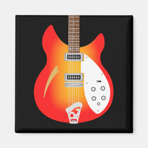 Mod Brit Pop Art Ricky Gitarre Kühlschrank Magnet