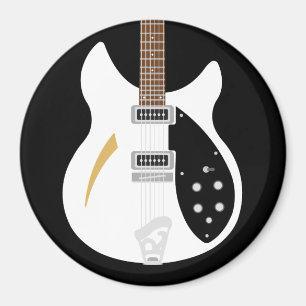Mod-Brite-Pop-Kunst Ricky Gitarren-Kühlschrank Magnet
