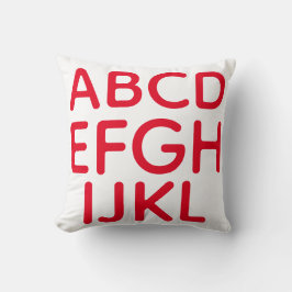 Mod Buchstaben Kissen