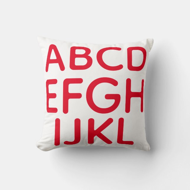 Mod Buchstaben Kissen (Vorderseite)