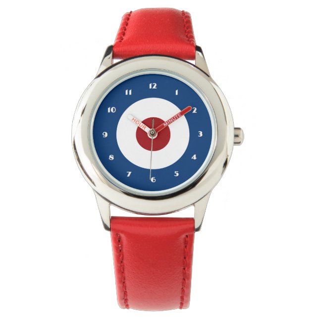Mod Bullseye-Bogenziel Armbanduhr (Vorderseite)