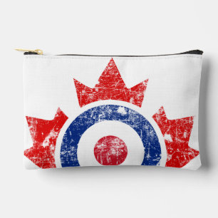 Mod Canada Curling Hockey Target Grunge Ice Zubehörtasche