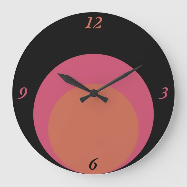 Mod Circles Große Wanduhr (Vorderseite)