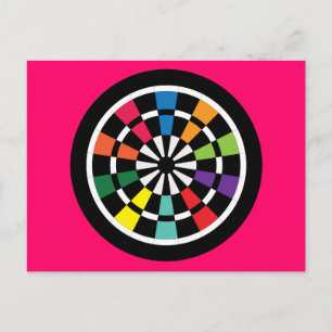 Mod Dartboard Postkarte