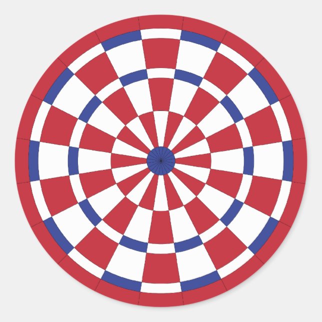 Mod Dartboard Runder Aufkleber (Vorderseite)