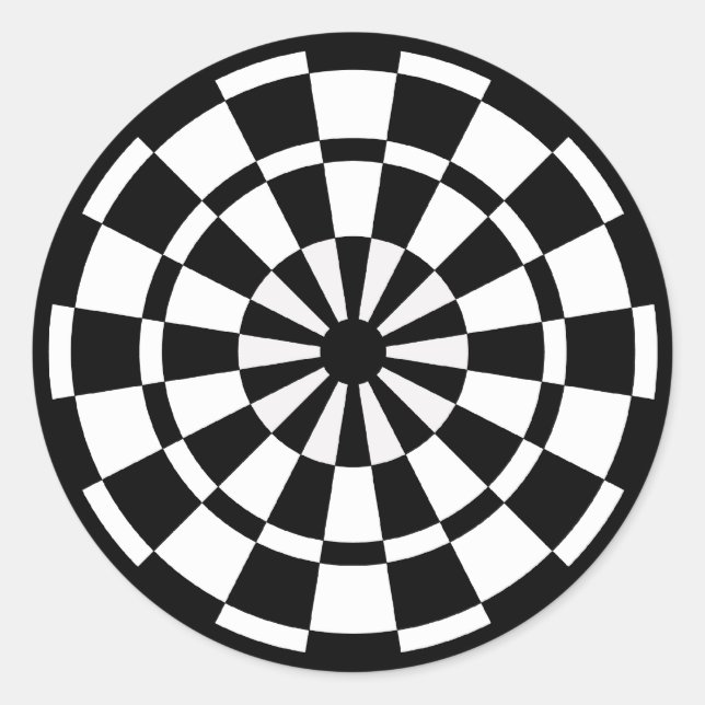Mod Dartboard Runder Aufkleber (Vorderseite)