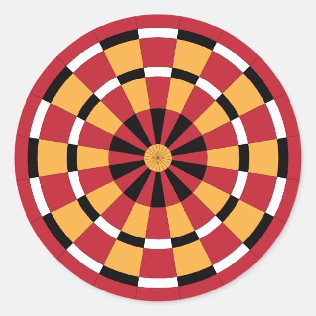 Mod Dartboard Runder Aufkleber (Vorderseite)