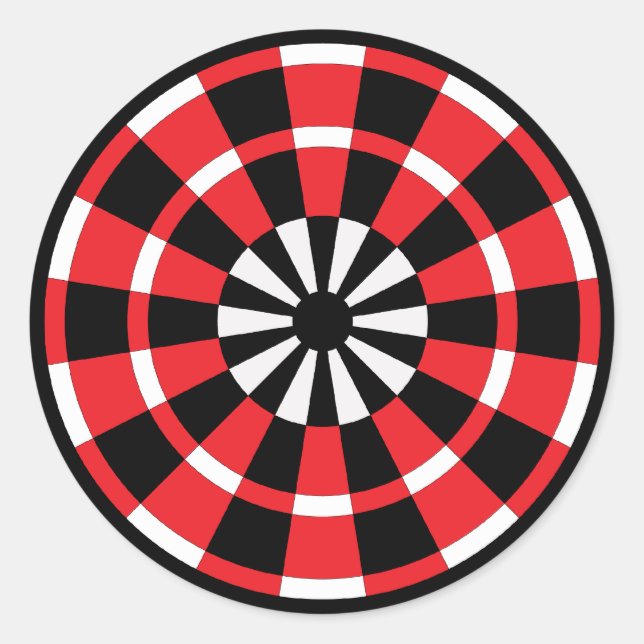 Mod Dartboard Runder Aufkleber (Vorderseite)