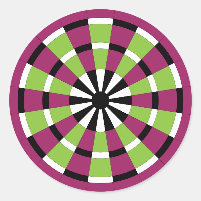 Mod Dartboard Runder Aufkleber (Vorderseite)