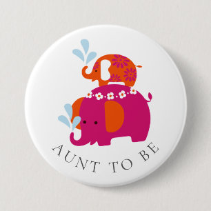 Mod Elephant Baby Shooter Tante zu sein Button