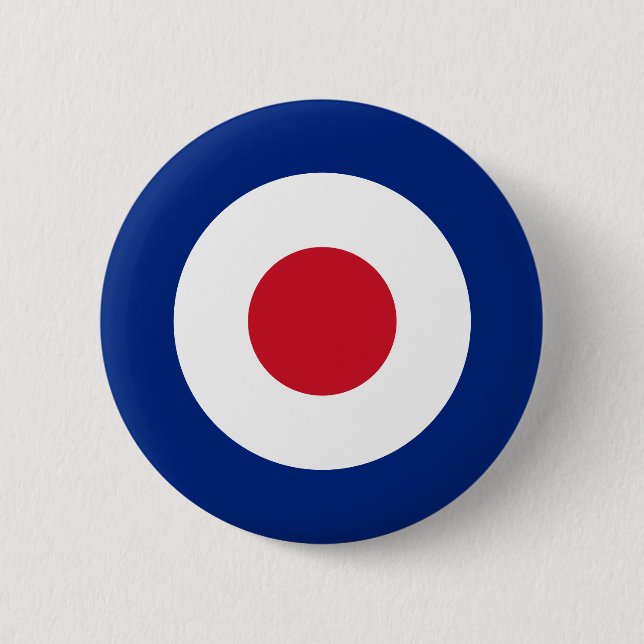 Mod Fashion British Design Abzeichen - Scooter / V Button (Vorderseite)